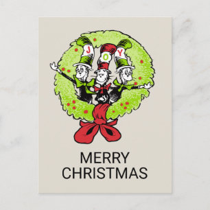 Postal Festiva Dr. Seuss  El Grinch  Alegría de los Navidades de