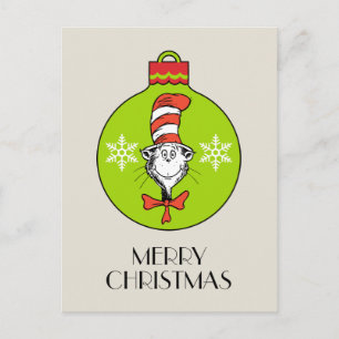 Postal Festiva Dr. Seuss  El Grinch  Clásico El gato en el Ha