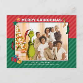 Postal Festiva Dr. Seuss | Foto de familia del Grinch