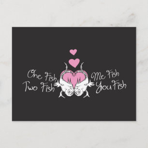 Postal Festiva Dr. Seuss Valentine   Un pez dos