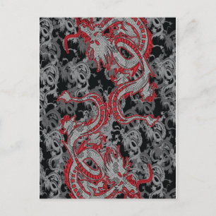 Postal Festiva Dragón chino - Año del dragón