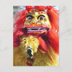 Postal Festiva Dragón chino del Año Nuevo