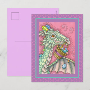 POSTAL FESTIVA DRAGÓN DE HUEVO ORIENTAL, FANTASÍA CORTA