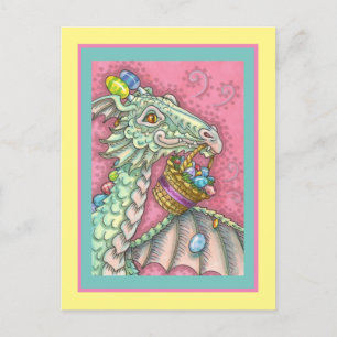 POSTAL FESTIVA DRAGÓN DE HUEVO ORIENTAL, FANTASÍA CORTA