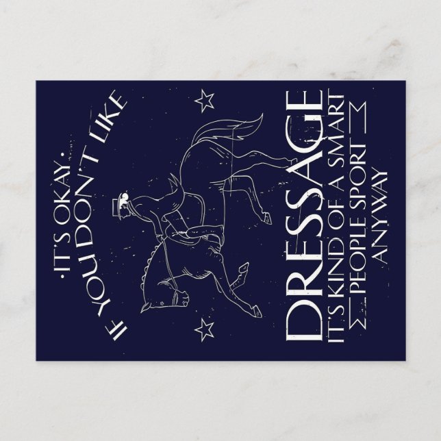 Postal Festiva Dressage Rider  Horse | Lover gift (Anverso)