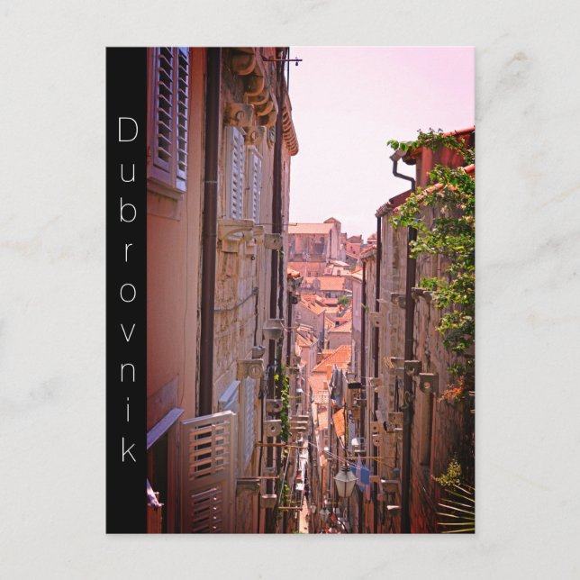 Postal Festiva Dubrovnik dentro de las paredes de la ciudad vieja (Anverso)