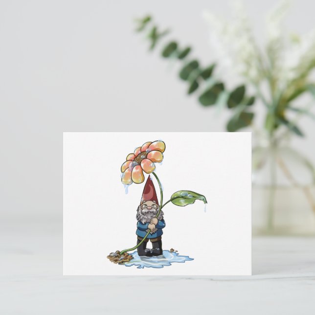 Postal Festiva Duchas de primavera (Anverso de pie)