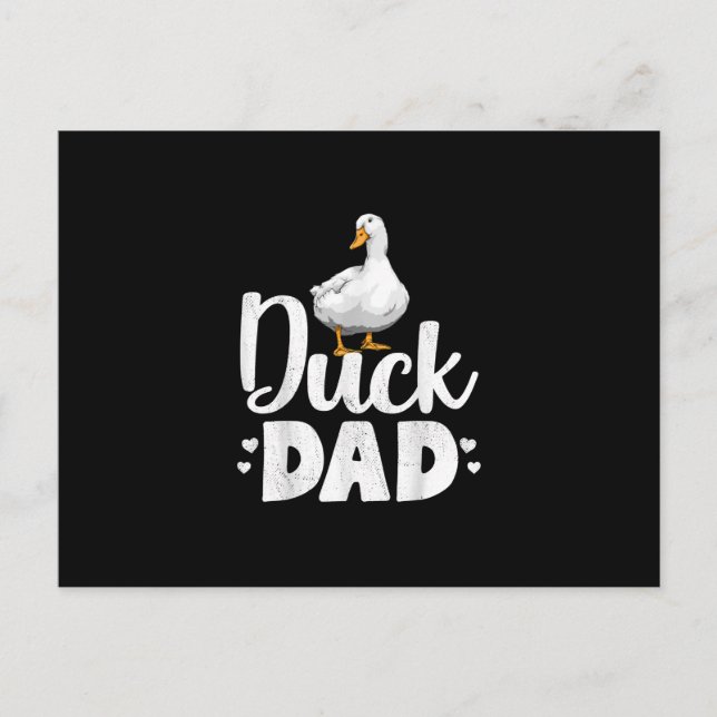 Postal Festiva Duck Dad Divertidos Ducklings Granjeros Regalos (Anverso)
