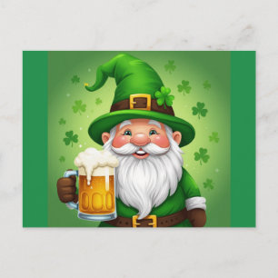 Postal Festiva duende del día de San Patricio