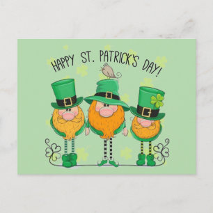 Postal Festiva Duendes del Día de San Patricio