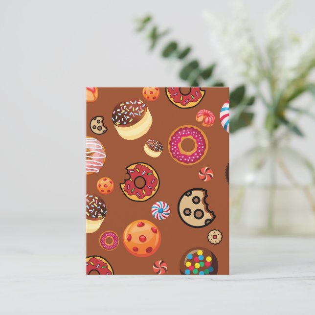 Postal Festiva Dulces 3 (Anverso de pie)