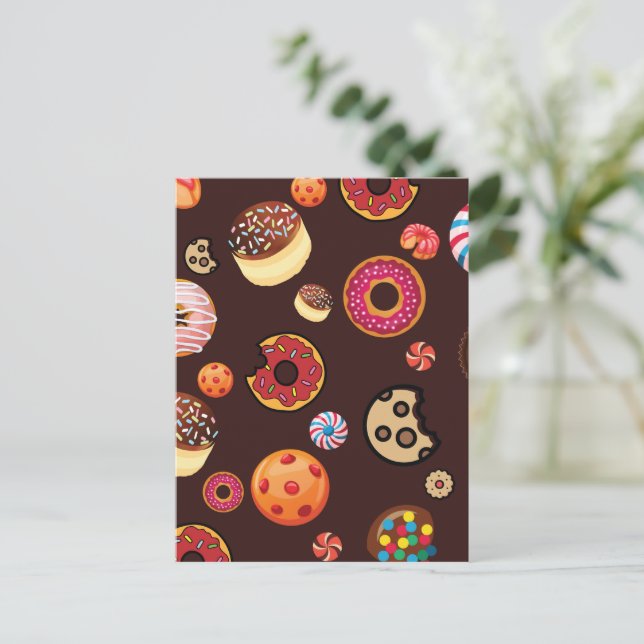 Postal Festiva Dulces 4 (Anverso de pie)