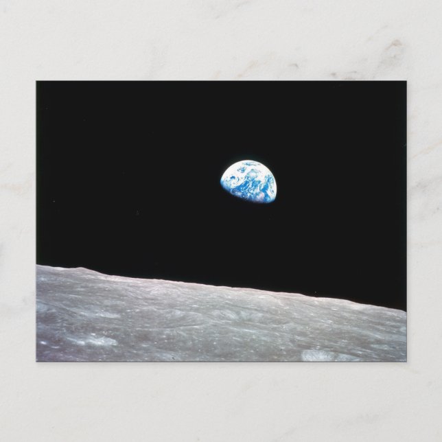 Postal Festiva Earthrise (Anverso)