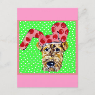 Postal Festiva Easter Airedale