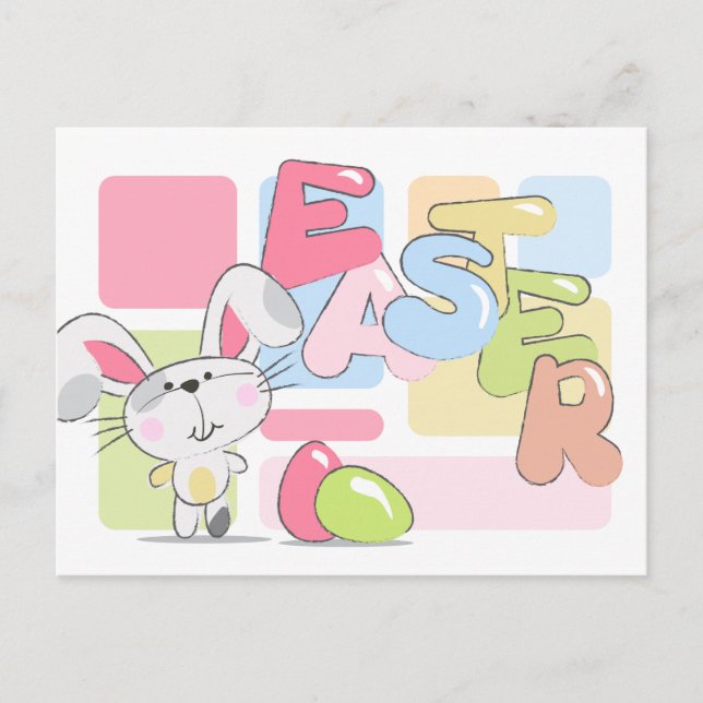 Postal Festiva Easter Bunny Greet (Anverso)