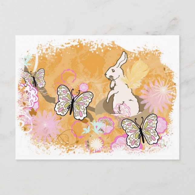 Postal Festiva Easter Bunny Nest (Anverso)