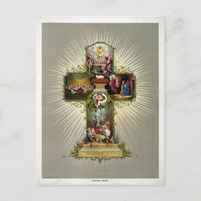 Postal Festiva Easter Cross (Anverso)