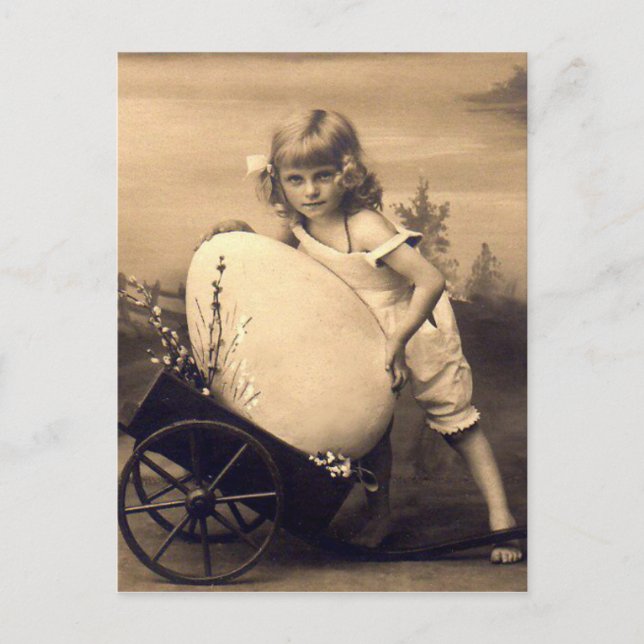 Postal Festiva Easter vintage picture (Anverso)