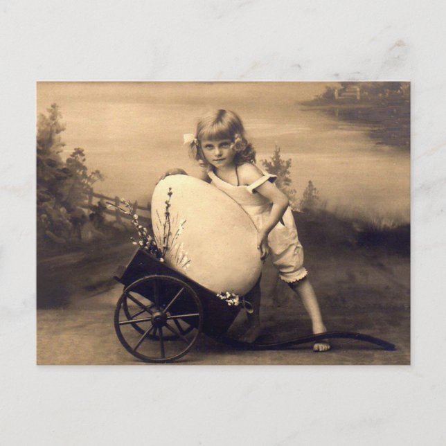 Postal Festiva Easter vintage picture (Anverso)