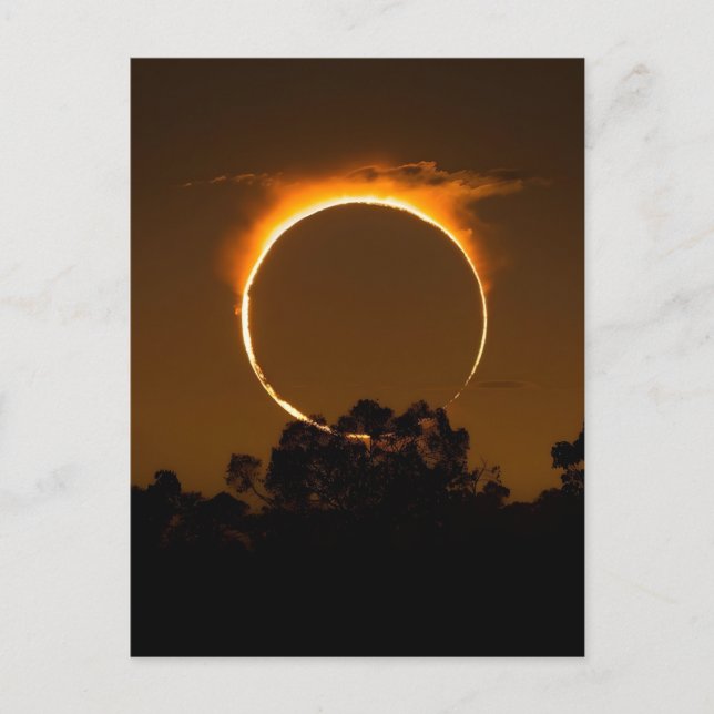 Postal Festiva eclipse total solar de 2026 en Groenlandia  (Anverso)