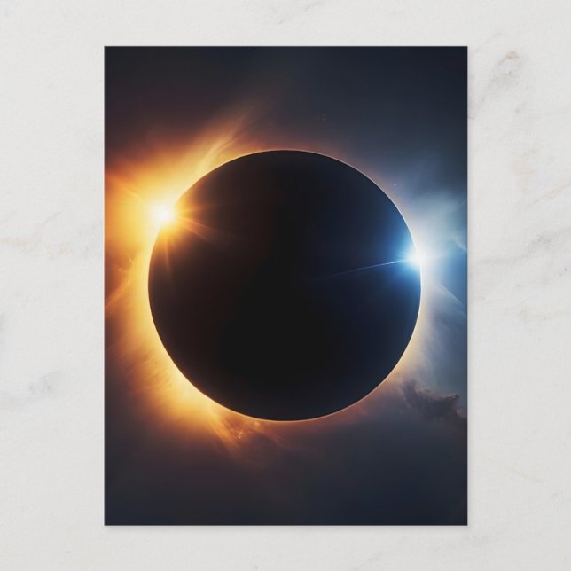 Postal Festiva eclipse total solar de 2026 groenlandia  (Anverso)