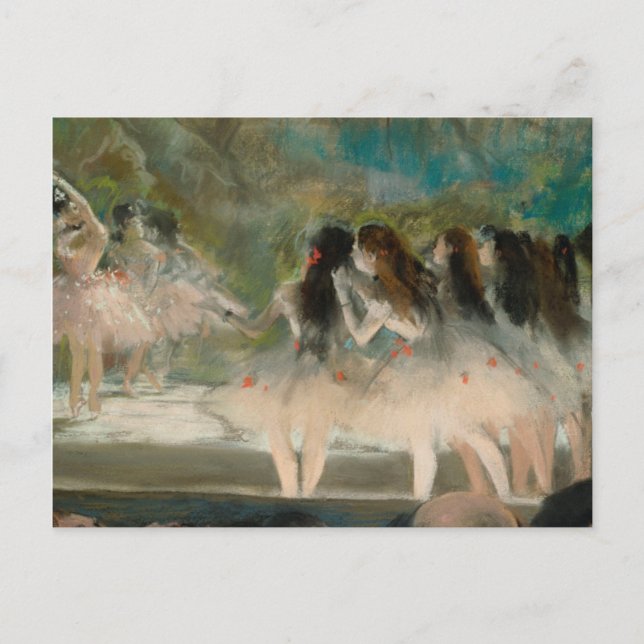 Postal Festiva Edgar Degas - Ballet En La Ópera De París (Anverso)