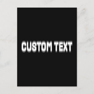 Postal Festiva Efecto de texto con distorsión personalizada y fal