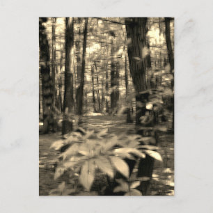 Postal Festiva Efecto digital forestal de la "impresión" de estil
