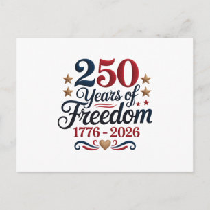 Postal Festiva El 250.º Aniversario de América