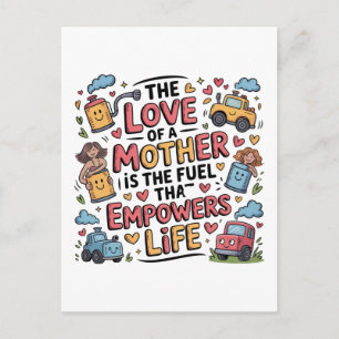 Postal Festiva El amor de una madre es el combustible que potenci