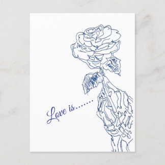Postal Festiva El amor es......