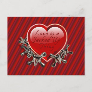 Postal Festiva El amor es algo aburrido - San Valentín