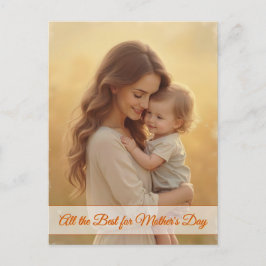 Postal Festiva El amor por el día de la madre - un momento de pur