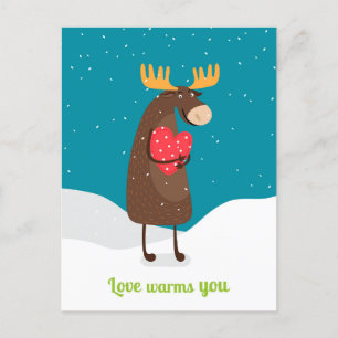 Postal Festiva El amor te calienta