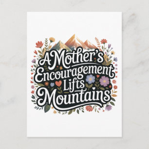 Postal Festiva El ánimo de una madre levanta montañas