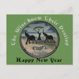 Postal Festiva El Año Nuevo