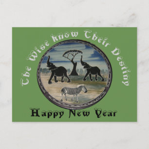 Postal Festiva El Año Nuevo