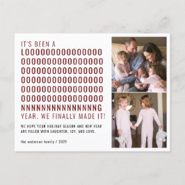 Postal Festiva El Año Nuevo fue un largo tiempo que finalmente lo