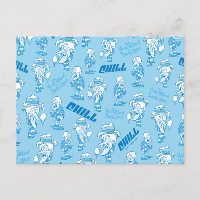 Postal Festiva EL AÑO SIN UN SANTA CLAUS™ Patrón de Snow Miser (Anverso)