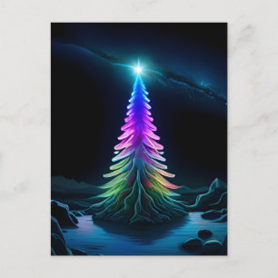 Postal Festiva El Árbol De Luz