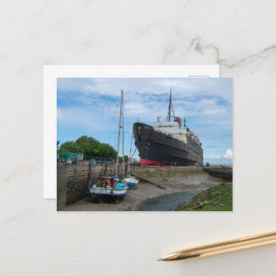 Postal Festiva El barco abandonado TSS Duke of Lancaster