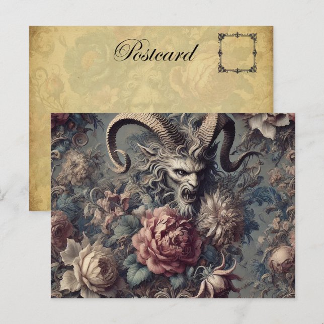 Postal Festiva El barroco de la bestia - Victoriano gótico (Anverso / Reverso)