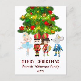 Postal Festiva El cazador de nueces, Clara, el soldado y el rey d