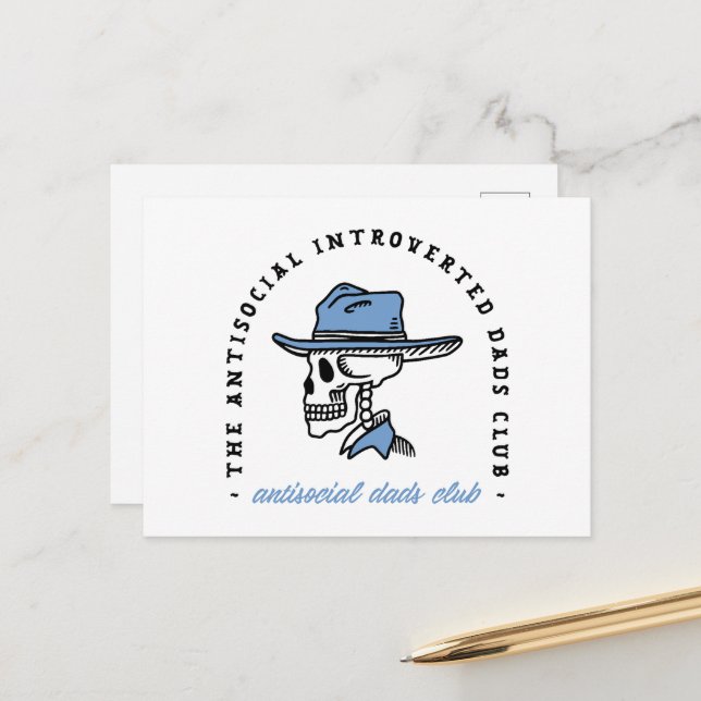 Postal Festiva El club de los padres antisociales introvertió al  (Anverso/Reverso In Situ)