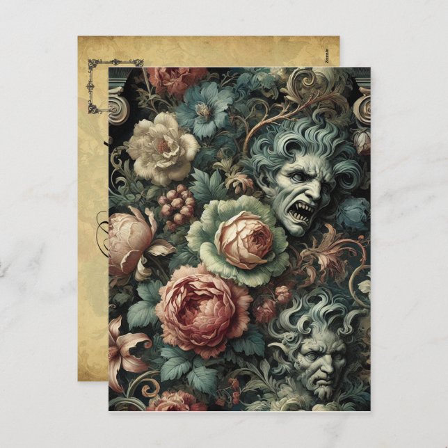 Postal Festiva ⚰️ El Concejo de Dolor - Victoria Gótica (Anverso / Reverso)