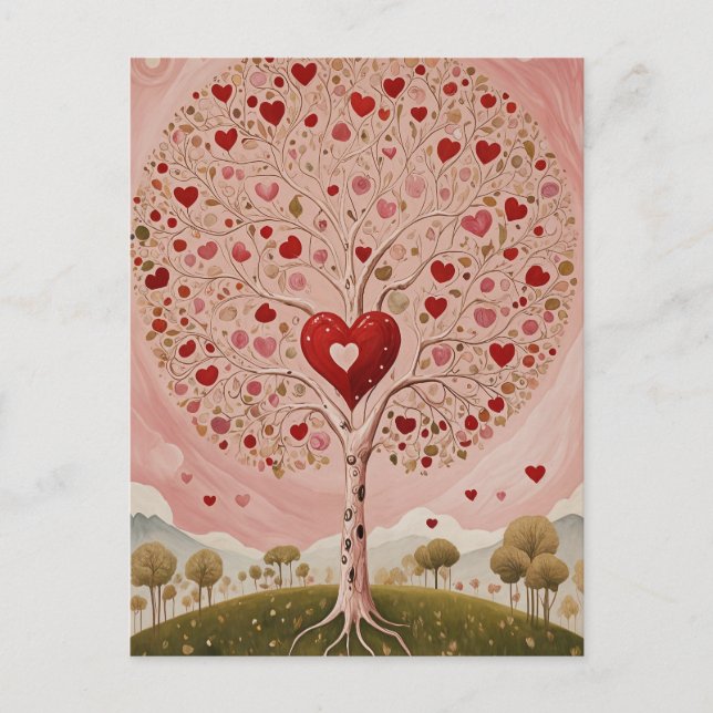 Postal Festiva El corazón (Anverso)