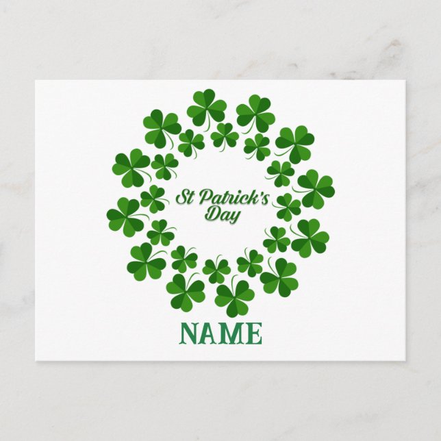 Postal Festiva El Día de San Patricio fue Thunder_Cove (Anverso)