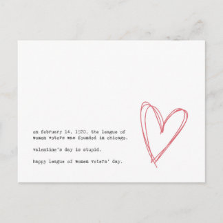 Postal Festiva El día de San Valentín anti