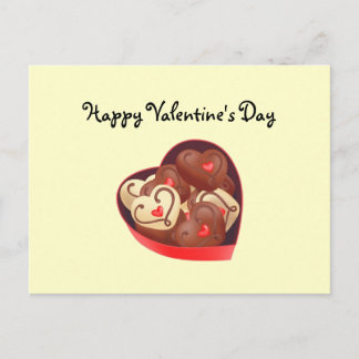 Postal Festiva El día de San Valentín/chocolate