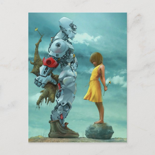 Postal Festiva EL DÍA DE SAN VALENTÍN cibernético OPUS (Anverso)